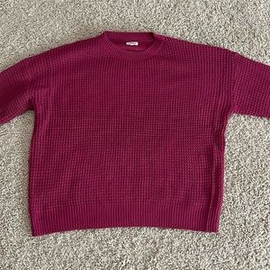 Captivating in color knit sweater - berry- small - NWOT